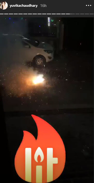 Prince Narula Yuvika Chaudhary First Diwali Together Post Marriage