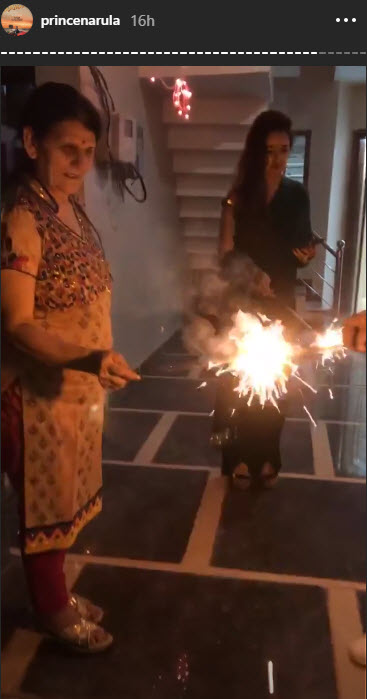 Prince Narula Yuvika Chaudhary First Diwali Together Post Marriage