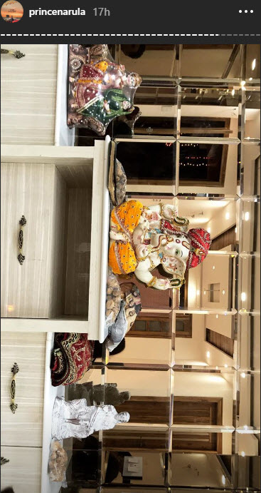 Prince Narula Yuvika Chaudhary First Diwali Together Post Marriage