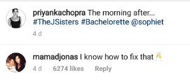 Denise Jonas's comment