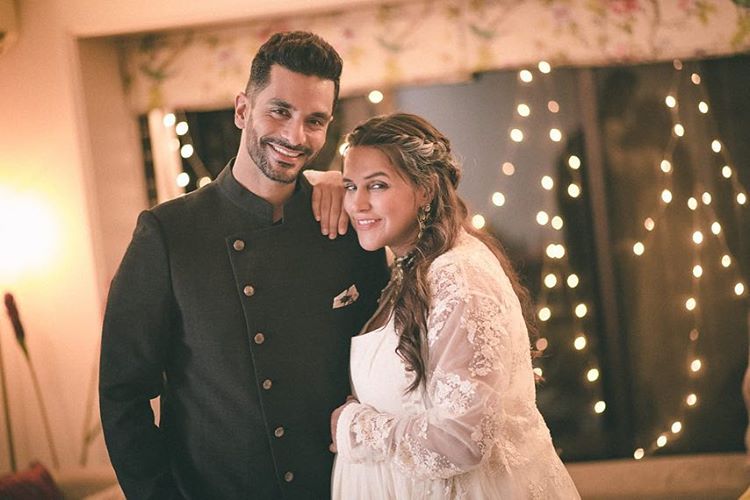 Angad Bedi and Neha Dhupia