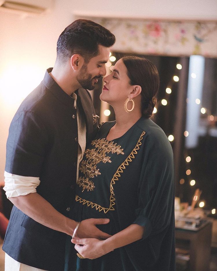 Angad Bedi and Neha Dhupia