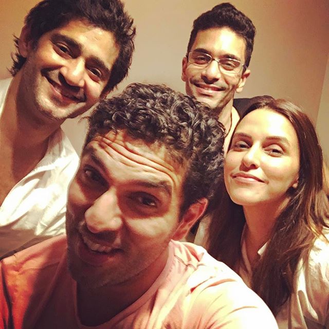 Angad Bedi, Neha Dhupia and Yuvraj Singh