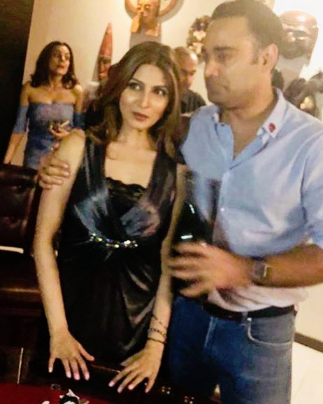 Riddhima Kapooor Sahni with her husband