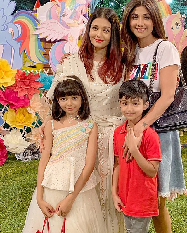 Shilpa Shetty Kundra, Viaan Kundra, Aishwarya Rai Bachchan and Aaradhya Bachchan