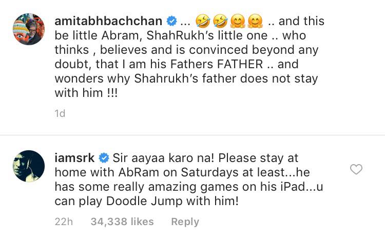 Shah Rukh Khan and Amitabh Bachchan