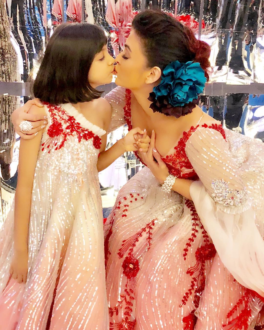 Aishwarya Rai Bachchan and Aaradhya Bachchan