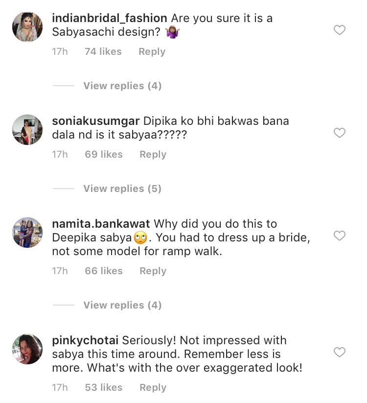 Deepika Padukone and Sabyasachi Mukherjee