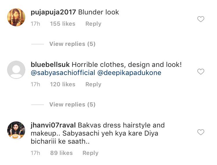 Deepika Padukone and Sabyasachi Mukherjee