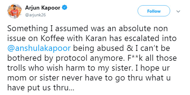 Arjun Kapoor Gives It Back To Trollers 