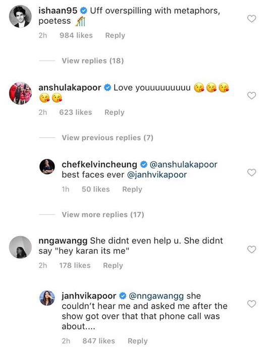 Janhvi justifying Anshula