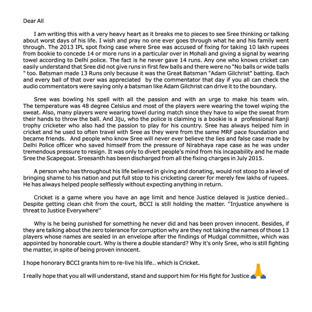 Bhuvaneshwari also penned down an open-letter