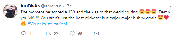 Twitter Appreciating Virat Kohli Gesture For Anushka
