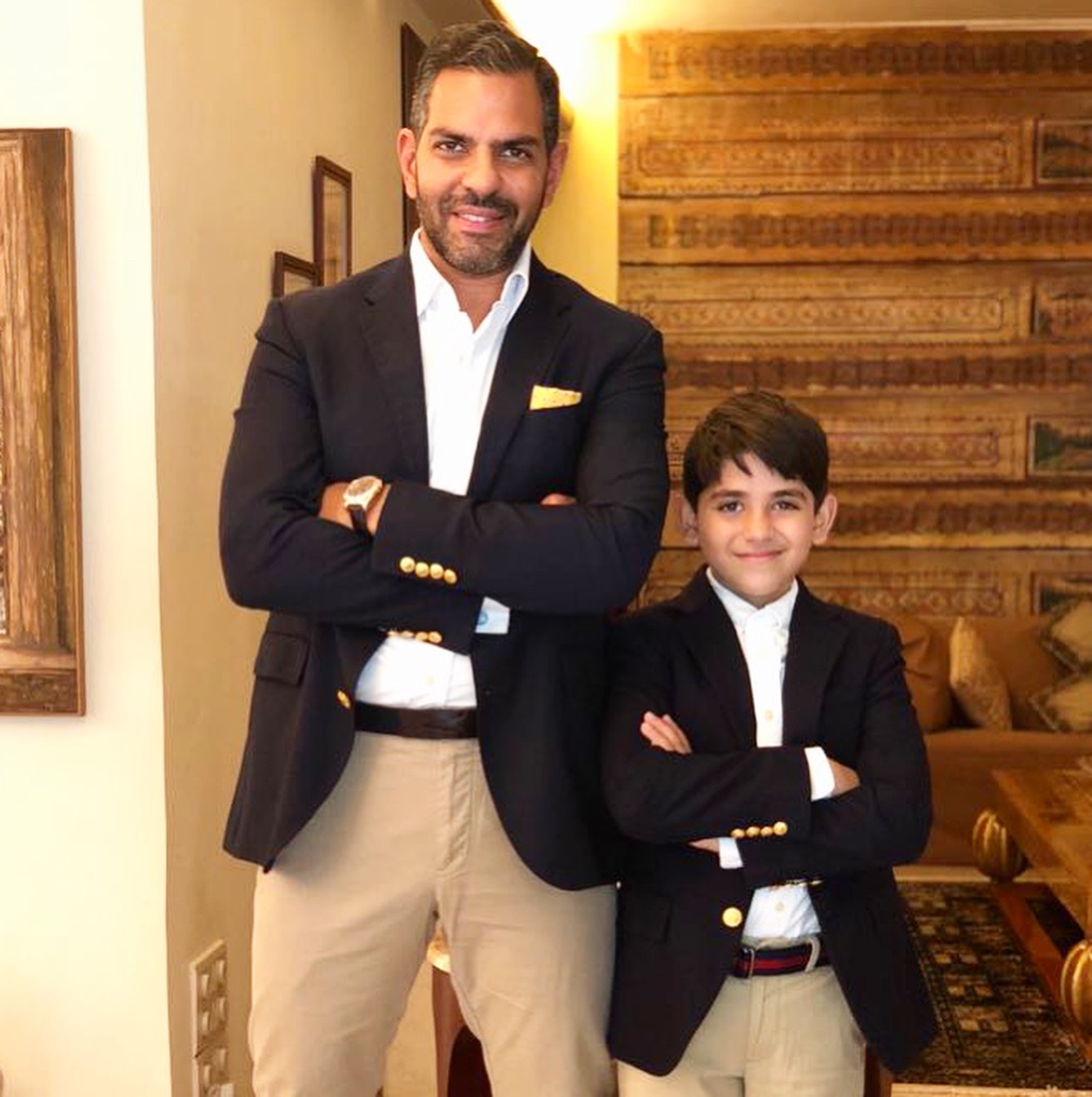 Sunjay Kapur with Kiaan Raj