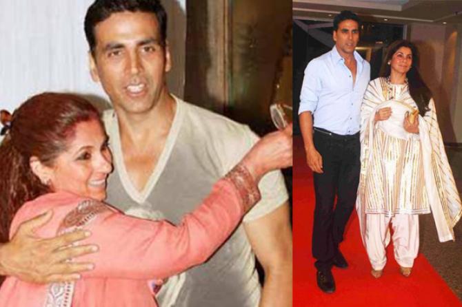 Dimple Kapadia and Akshay Kumar
