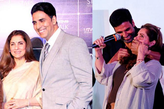 Dimple Kapadia and Akshay Kumar