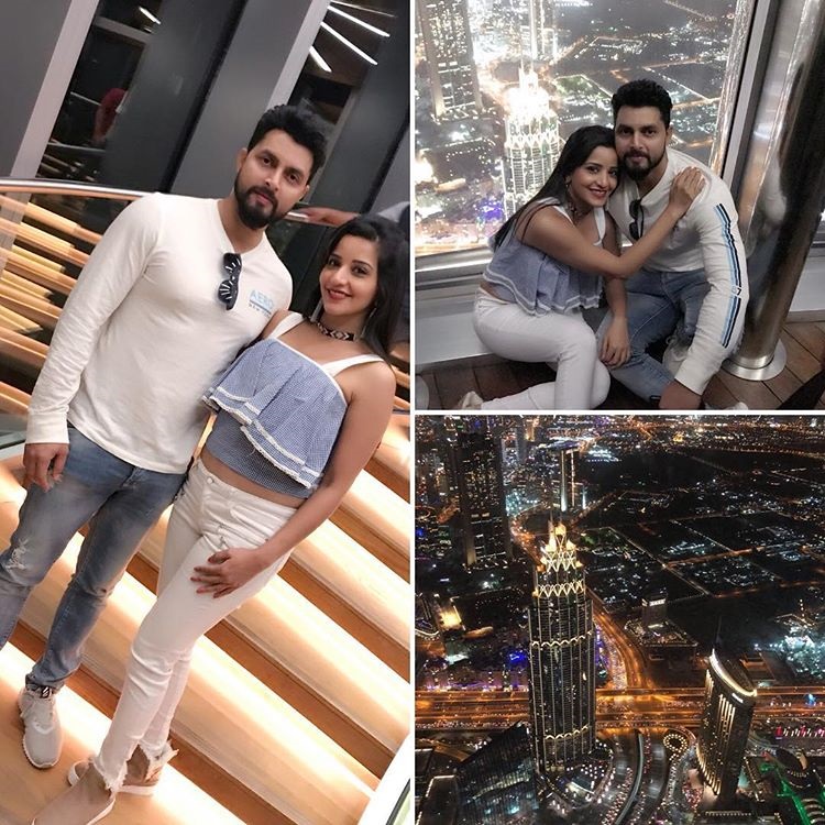 Mona Lisa And Vikrant Singh Celebrated Their First Anniversary In Dubai
