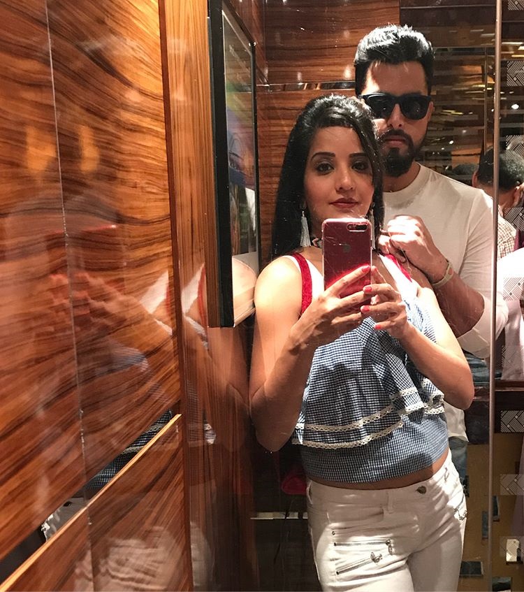 Mona Lisa And Vikrant Singh Celebrated Their First Anniversary In Dubai