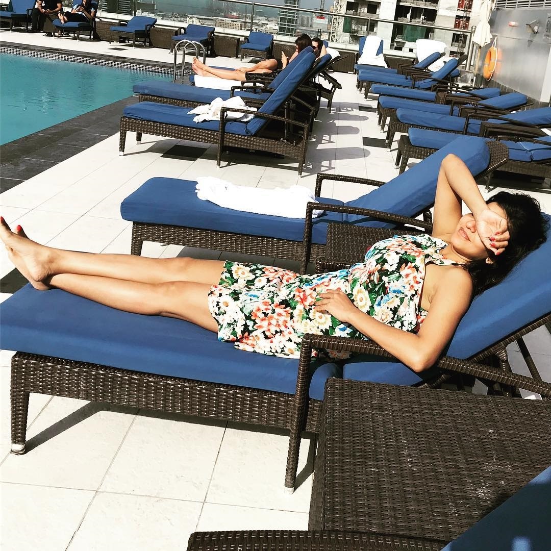 Mona Lisa And Vikrant Singh Celebrated Their First Anniversary In Dubai