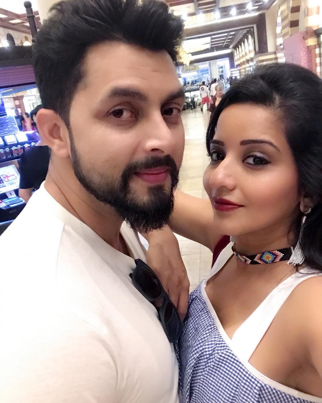 Mona Lisa And Vikrant Singh Celebrated Their First Anniversary In Dubai