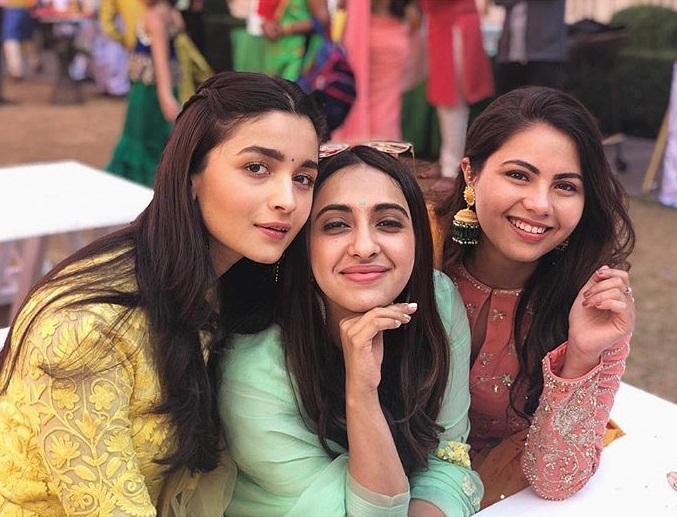 Alia Bhatt Attending Her Best Friend Kripa Mehendi Ceremony