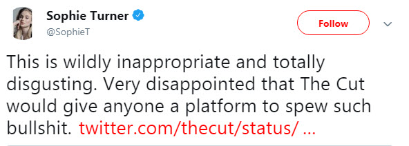 Sophie Turner Tweet
