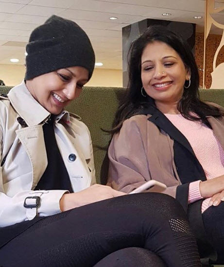 Sonali and her sister Rupa