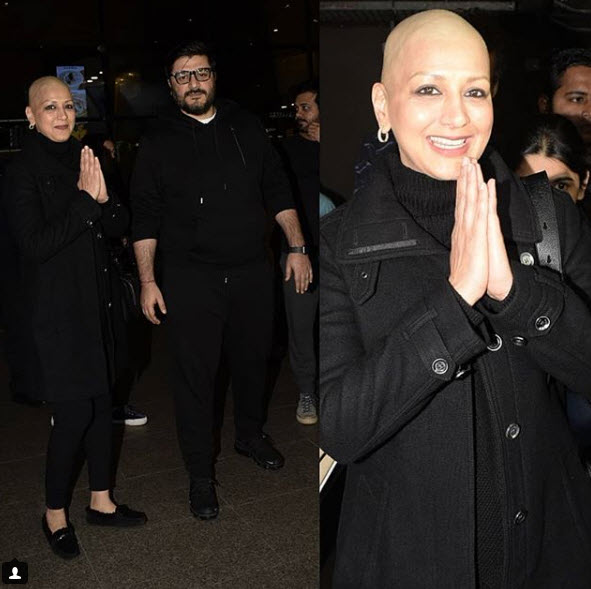 Sonali on her return to India