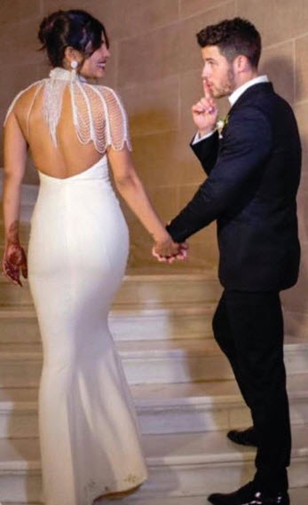 Priyanka Chopra and Nick Jonas reception