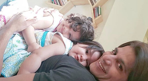 Karanvir Bohra with daughter