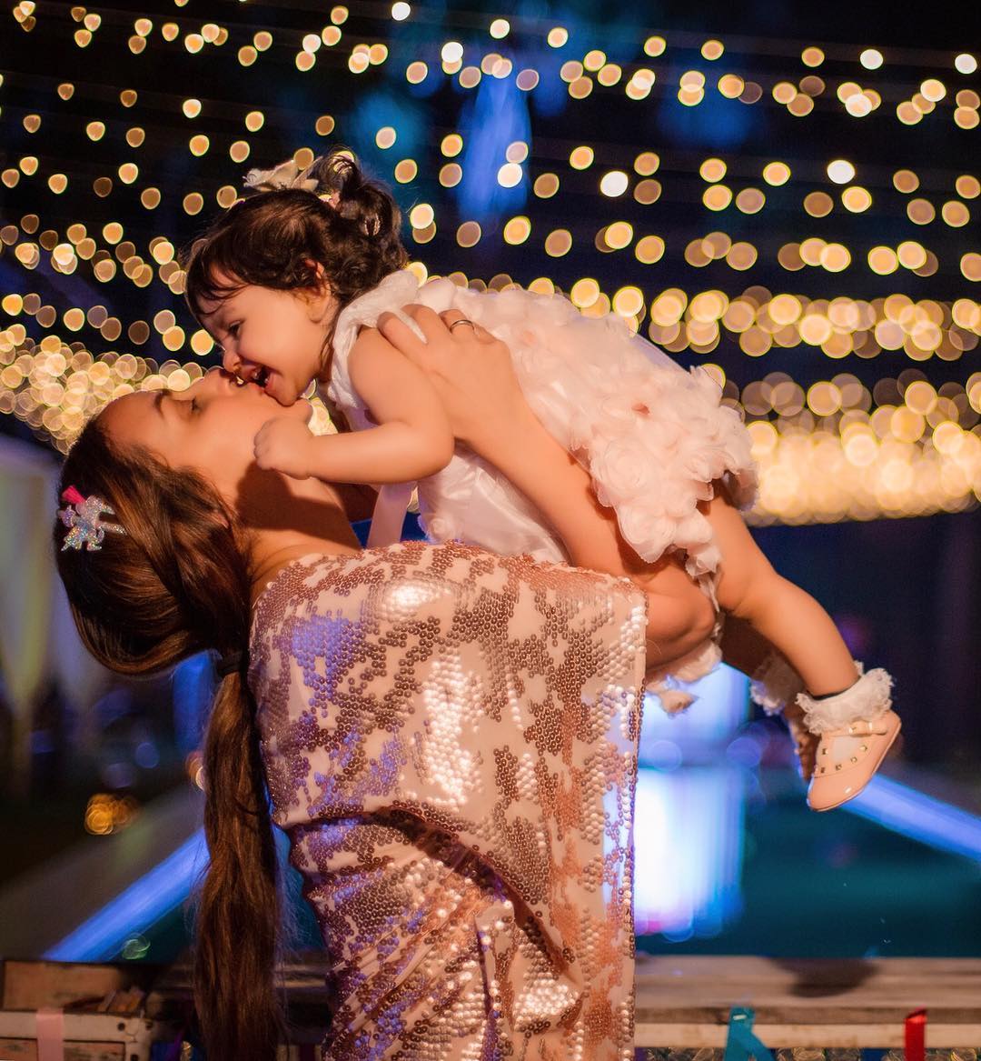 Esha Deol with daughter Radhya