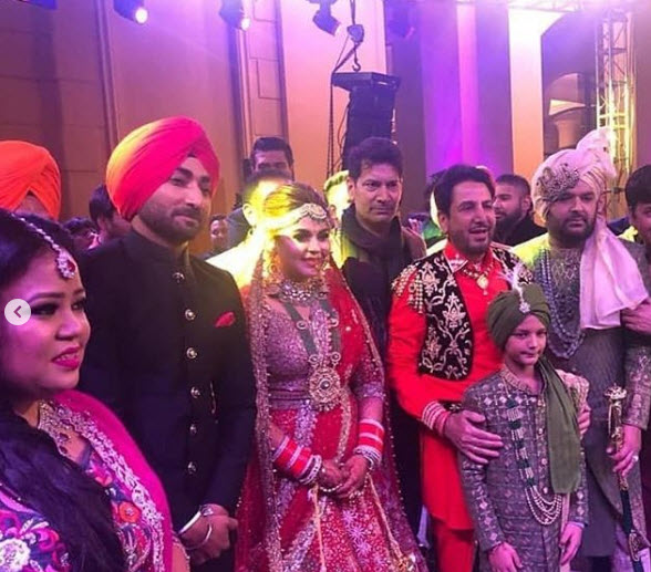 Kapil and Ginni on their wedding