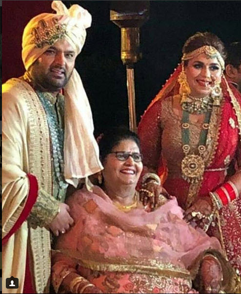 Kapil and Ginni and mother