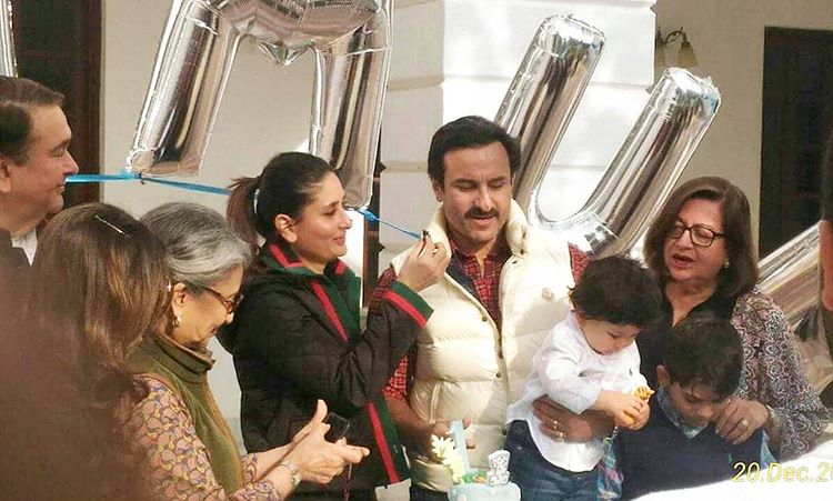 Kareena Kapoor Khan, Saif Ali Khan, Sharmila Tagore and Taimur Ali Khan