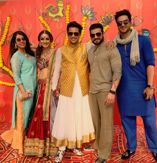 Karan Patel, Aly Goni at Chloe wedding