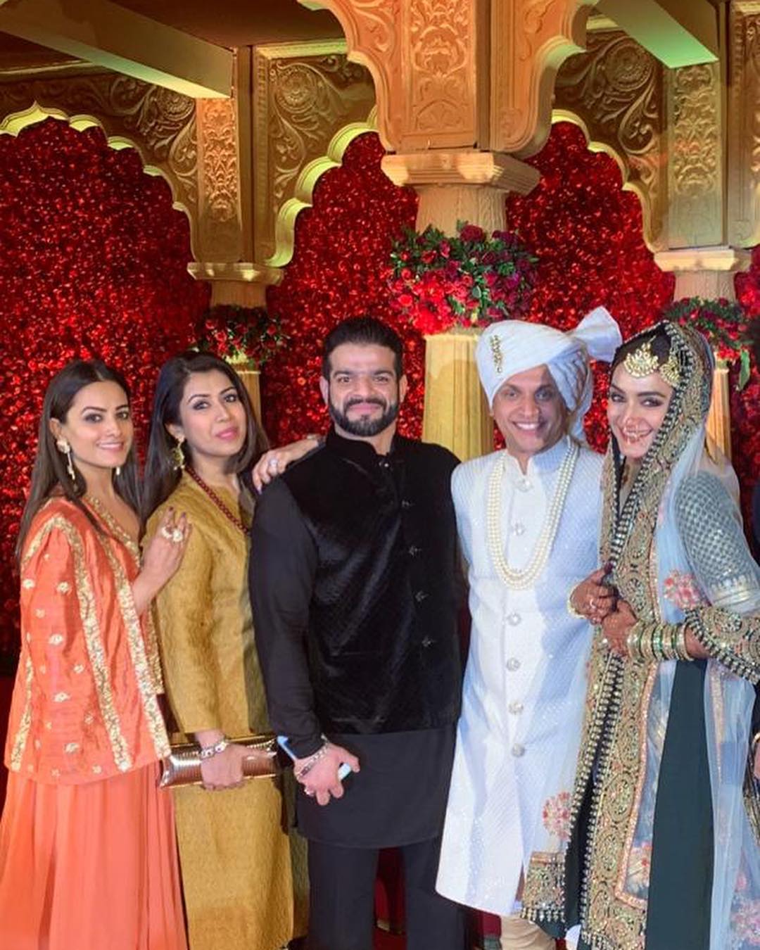 Anita Hassanandani at chloe ferns wedding