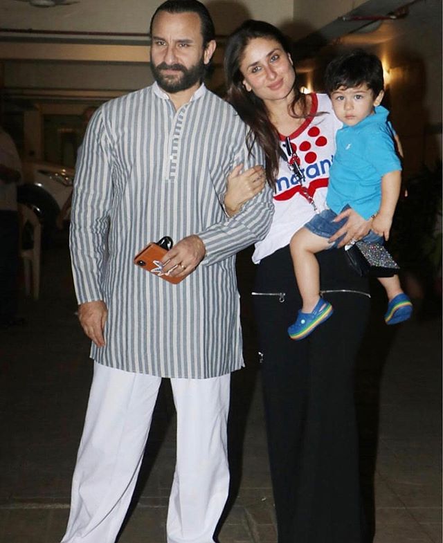 Saif Ali Khan, Kareena Kapoor Khan and Taimur Ali Khan