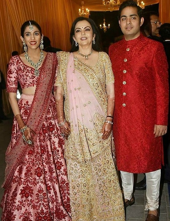Akash Ambani, Shloka Mehta, Nita Ambani