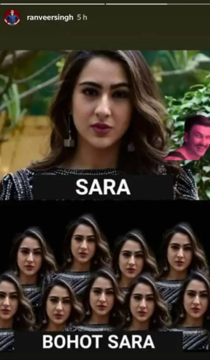 Sara Ali Khan and Ranveer Singh's banter