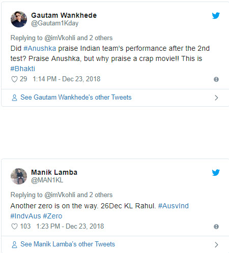 Anushka Sharma and Virat Kohli