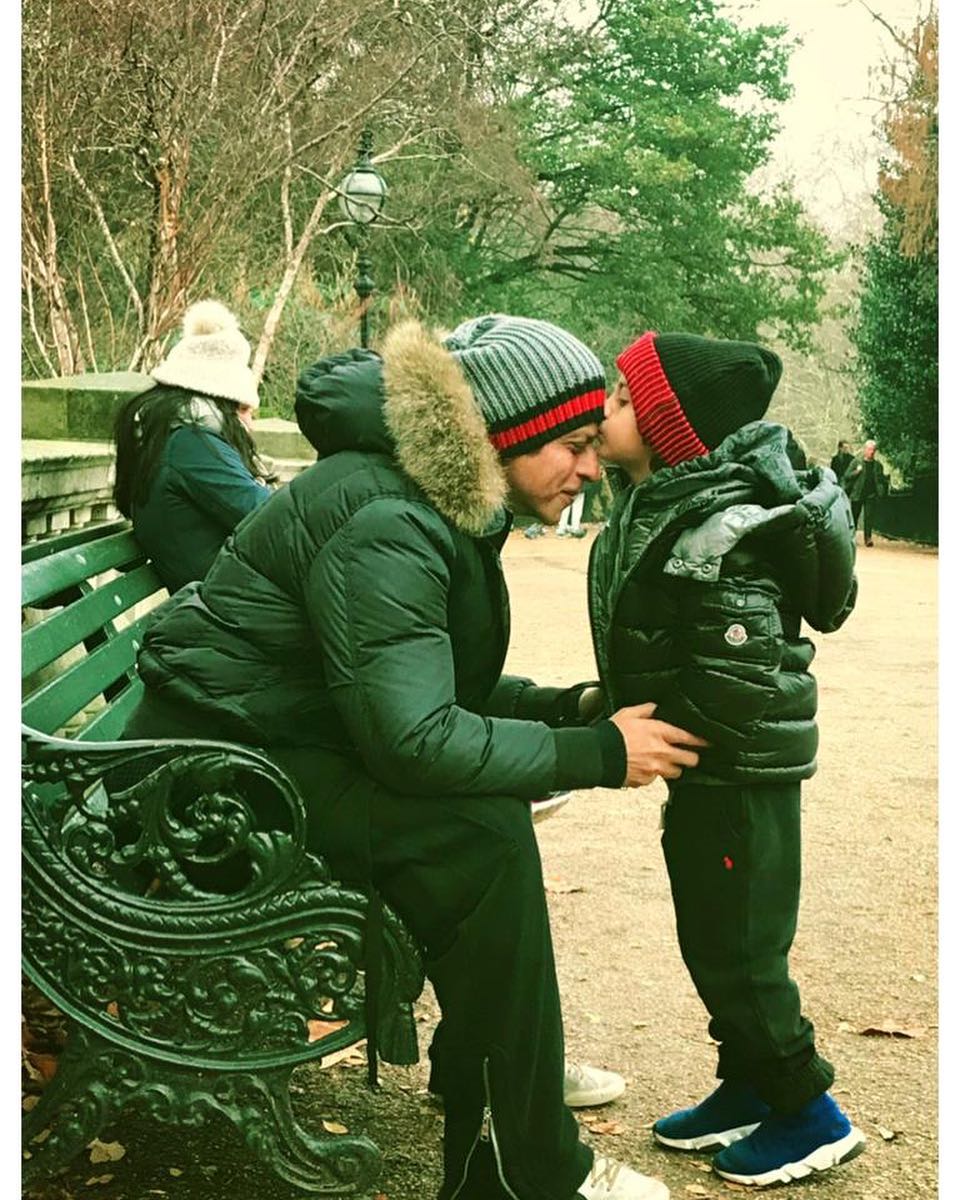 Shah Rukh Khan and AbRam Khan