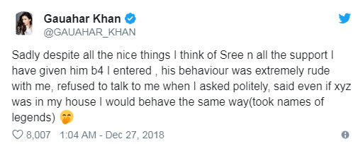Gauahar Khanââ¬â¢s tweet