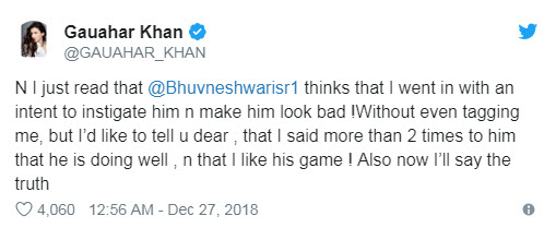 Gauahar Khanââ¬â¢s tweet