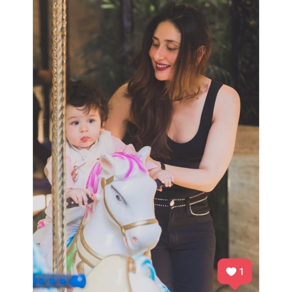 Taimur with mommy Kareena