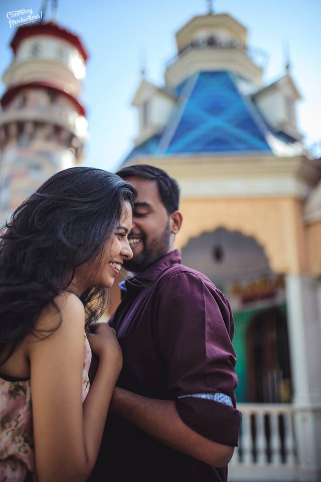 Super Fun Pre-Wedding Shoot Of Himanshu And Monika At Imagica