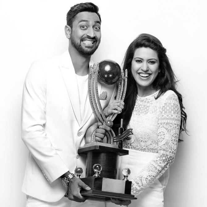 Krunal Pandya Pankhuri Sharma