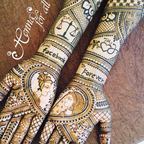 26 Beautiful Mehendi Designs Of Real Brides Flaunting Their Love Stories