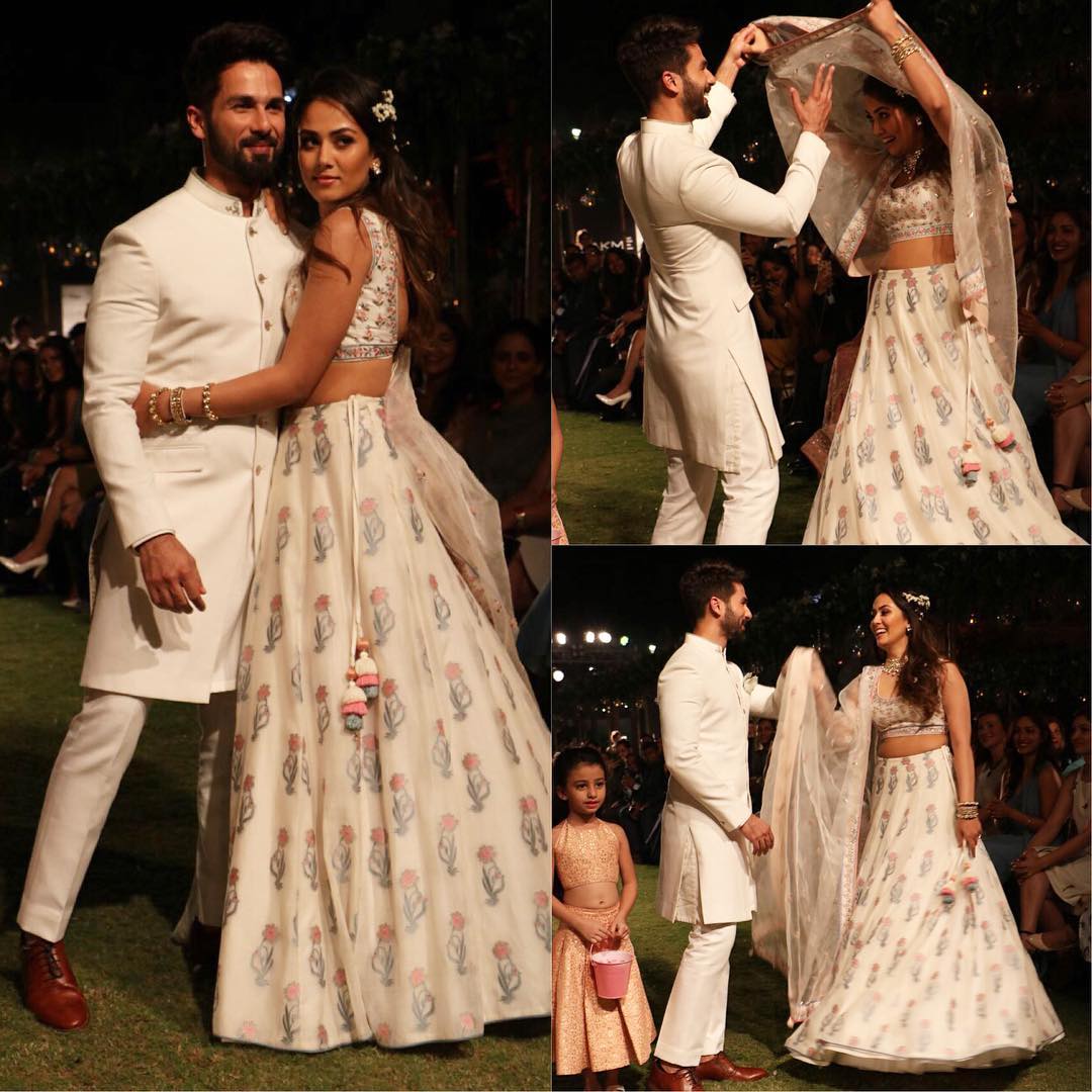 Shahid Kapoor and Mira Kapoor At Lakme Fashion Week 2018 Day 1