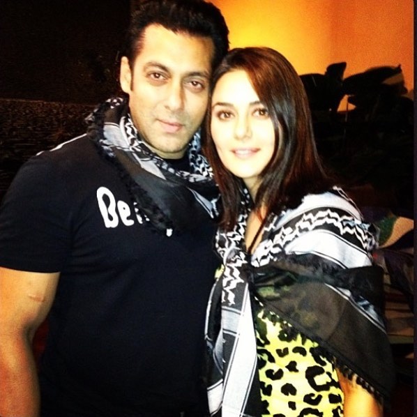 Preity Zinta With Salman Khan