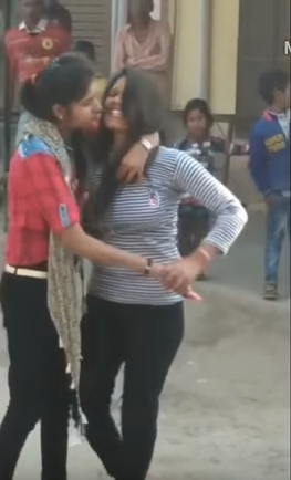 Girl Dancing Drunk In front Of Her BF's House Due To Break Up